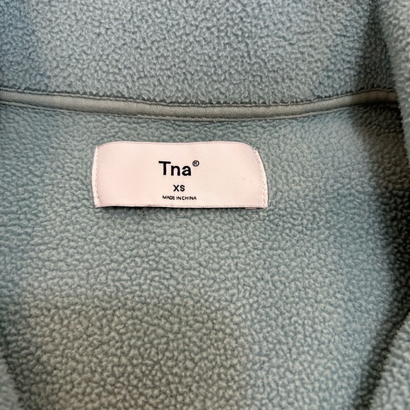 TNA Aaua Blue Half-Zip Fleece Sweater size xs - Picture 2 of 2